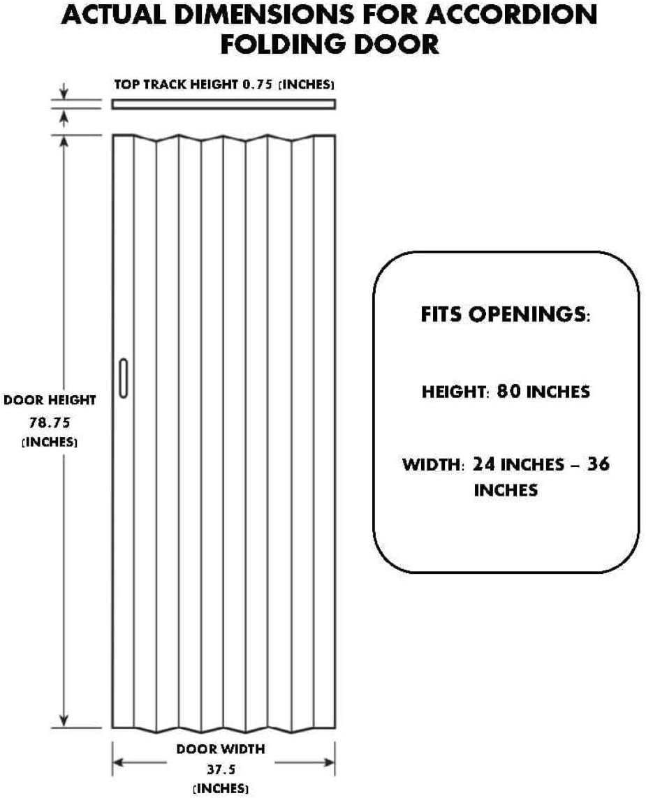 LTL Home Products Homestyle Echo Light Wood PVC 36-inch Folding Door - Brown