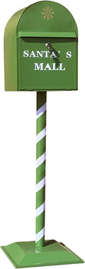 Key Drop Box Wall Mount Mailbox Mailboxes for Outside Wall Mount, Metal Mailbox, Mount Mailbox and in Ground Post kit, Mailbox Post System(Green)