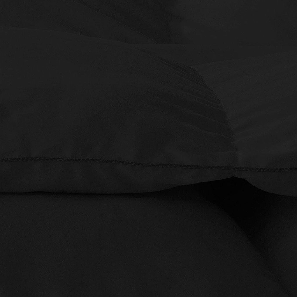 7 Piece Bed-in-A-Bag Comforter & Sheet Set 8-10' Deep Pocket, 100% Egyptian Cotton Queen Size, Black, Sets Include - 1Comforter, 1Flat Sheet,1Fitted Sheet, 2Pillowcase & 2Pillowsham