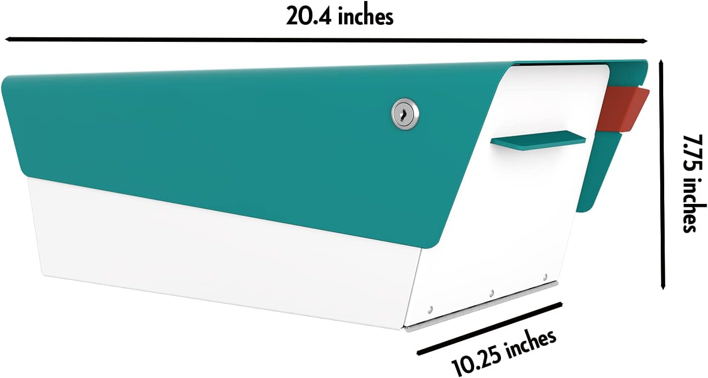 modbox USA Modern Locking Curbside Mailbox | Custom Color Combination