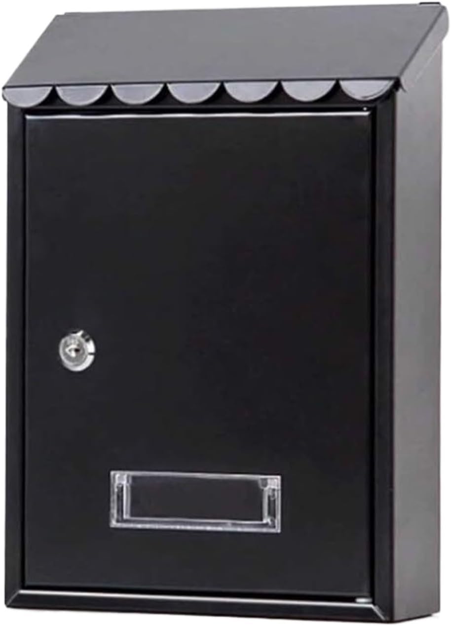 Letterbox Outdoor Lockable Metal Mailboxes Wall Mounted with Key for Home Decoration Post Box