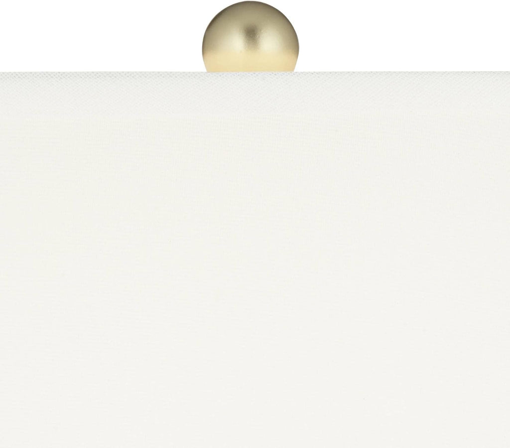 360 Lighting Karl 27 1/2' Tall Modern Set of 2 Table Lamps with USB Ports A+C Charging Full Range Dimmer Gold Metal Living Room Bedroom Bedside Nightstand House Office Home Reading White Shade