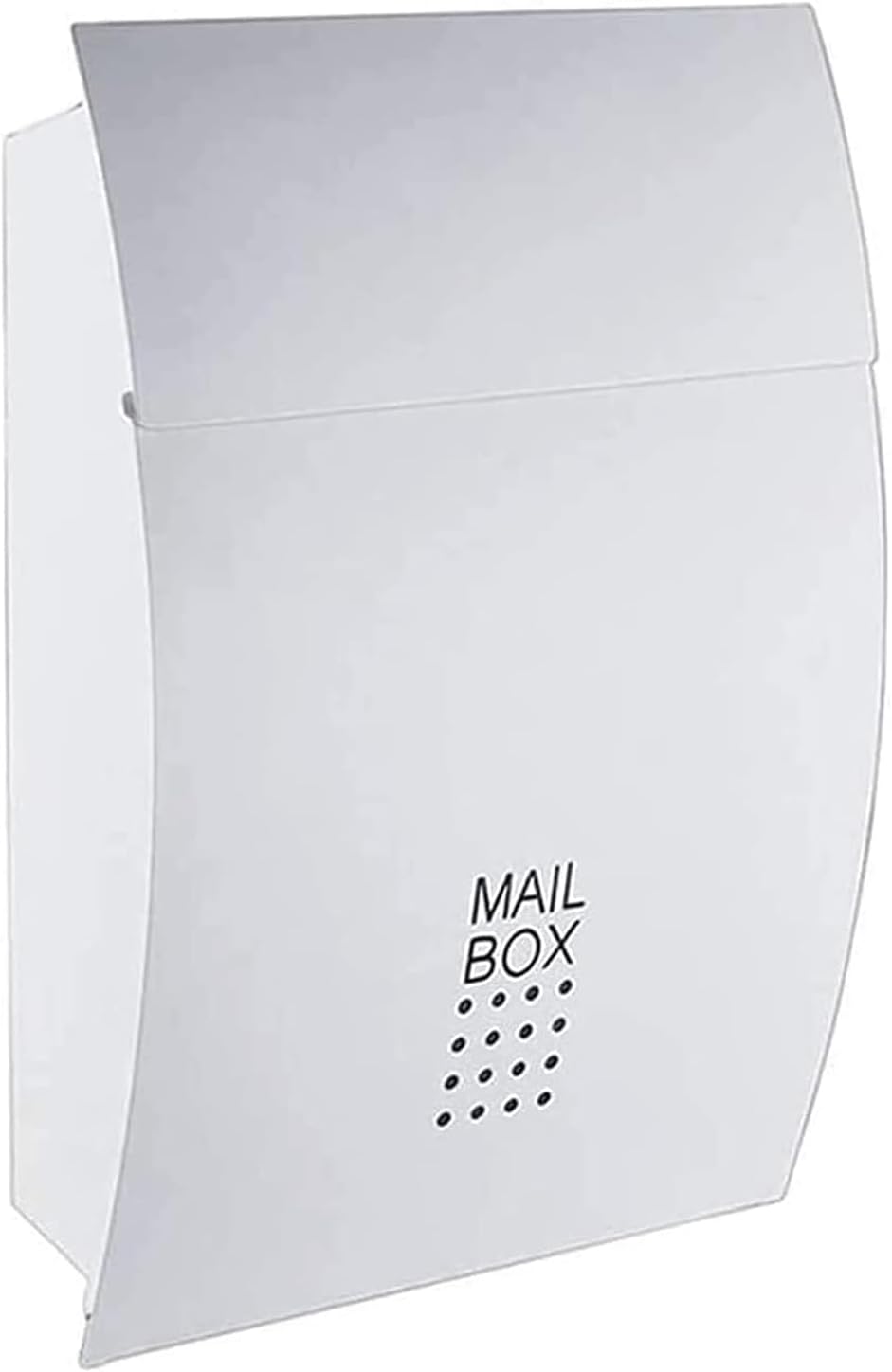 Exquisite Mailbox Modern Mailbox with Key Lock Drop Box Metal Medium Galvanized Wall Mount Post Box Creative Letter Box Creative Parcel Box Safer