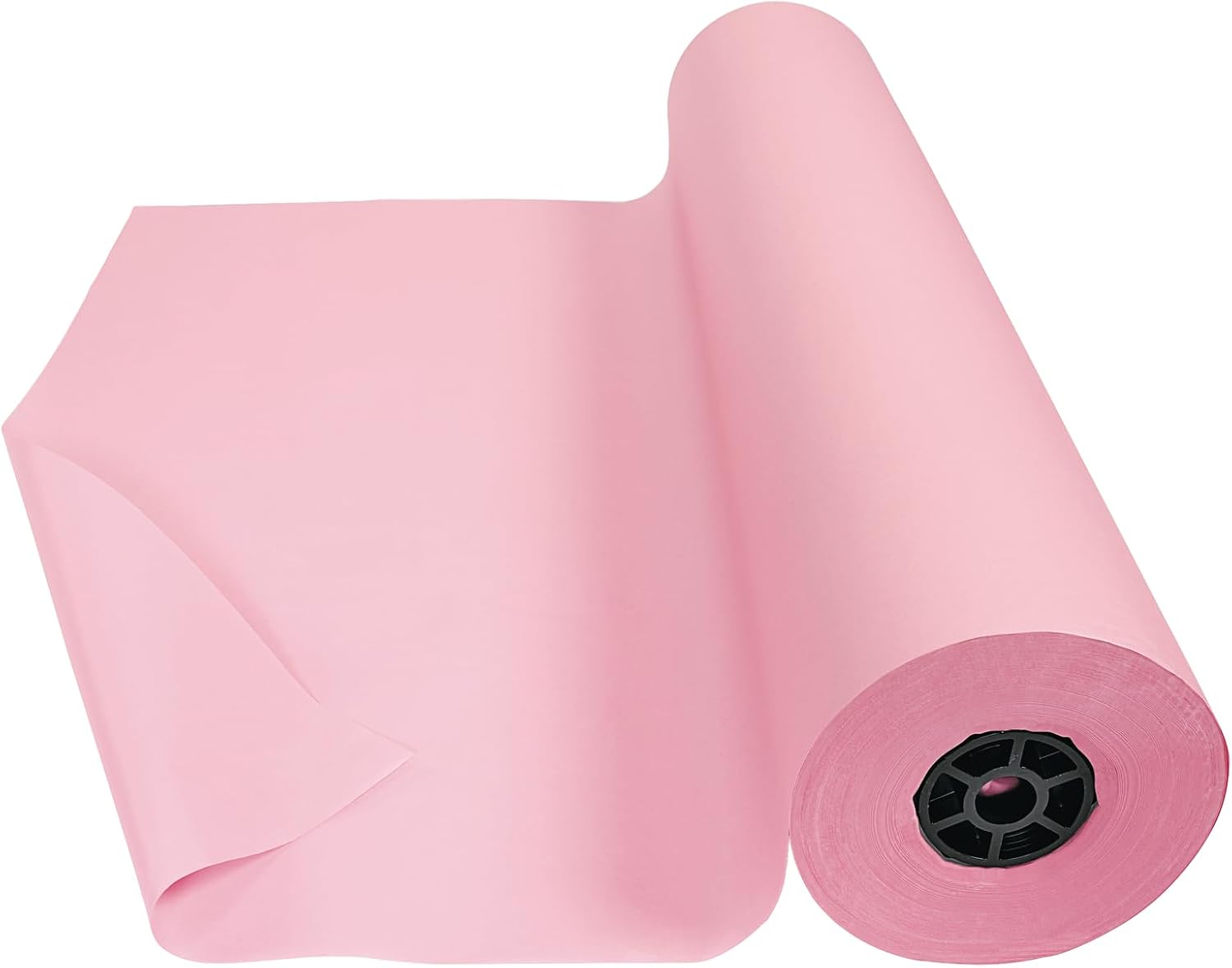 Colorations Dual Surface Paper Roll, Pink, 36' x 1000', Textured Paper, Classroom Craft & Art Supplies, Bulletin Board, Gift Wrapping, Chalkboard Wallpaper