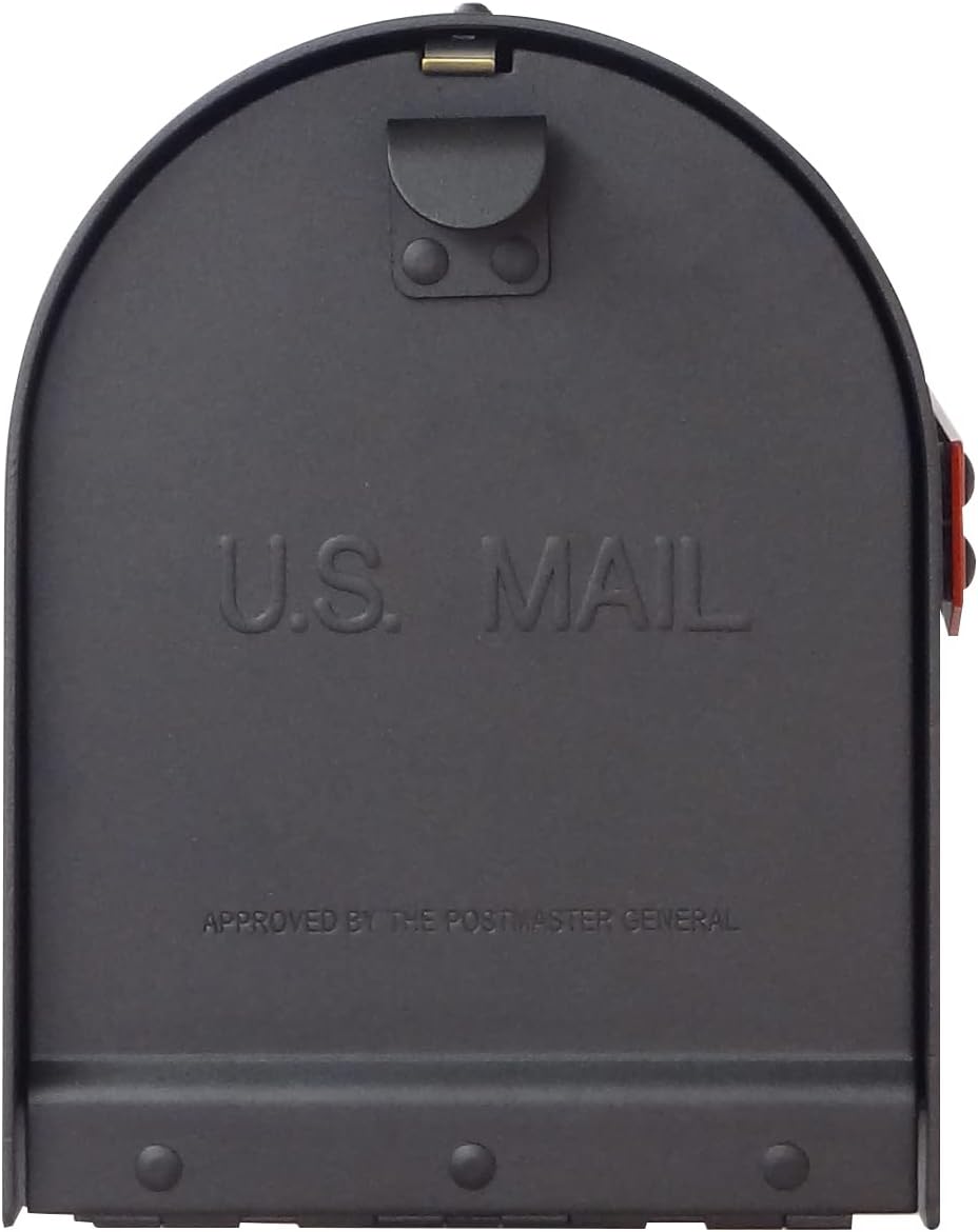Special Lite Titan Aluminum Curbside Mailbox - Black Aluminum Mailbox for Post Mount - SCH-1016A-BLK