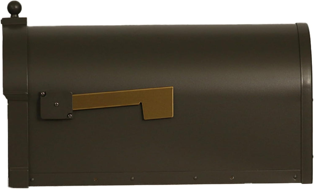 Special Lite Berkshire Curbside Mailbox - Mocha Aluminum Mailbox for Post Mount - SCB-1015-MOC