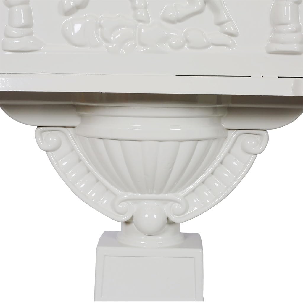 Mailbox for Outside, Aluminum Mailbox with Post, Heavy Duty Water-Resistant Mailbox with Key, Baffle Door, Expansion Bolts, Locking Residential Mailboxes for Residential House,White
