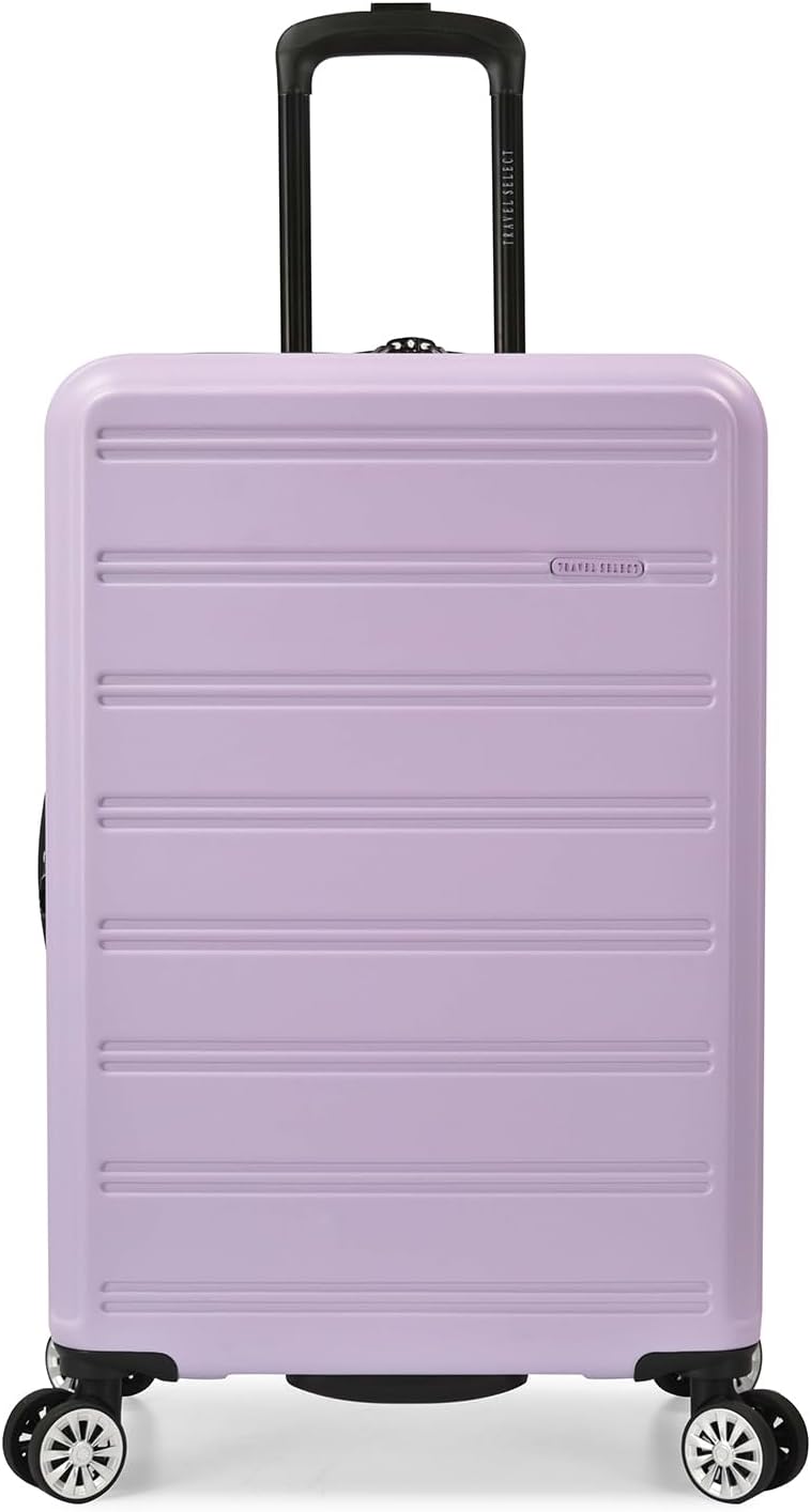Travel Select Snowcreek Hardside Expandable Spinner Luggage Set w/USB Port, Lavender, 3-Piece