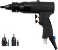 KEULEN Pneumatic Rivet Gun, Blind Riveting Gun Flat Nuts Riveter Rivnut Tool Kit, Self-Locking Function, Ajustable Speed, for Pull Nuts
