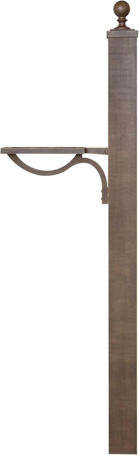 Special Lite Springfield Mailbox Post - Copper Aluminum Post for Curbside Mailbox - SPK-710-CP