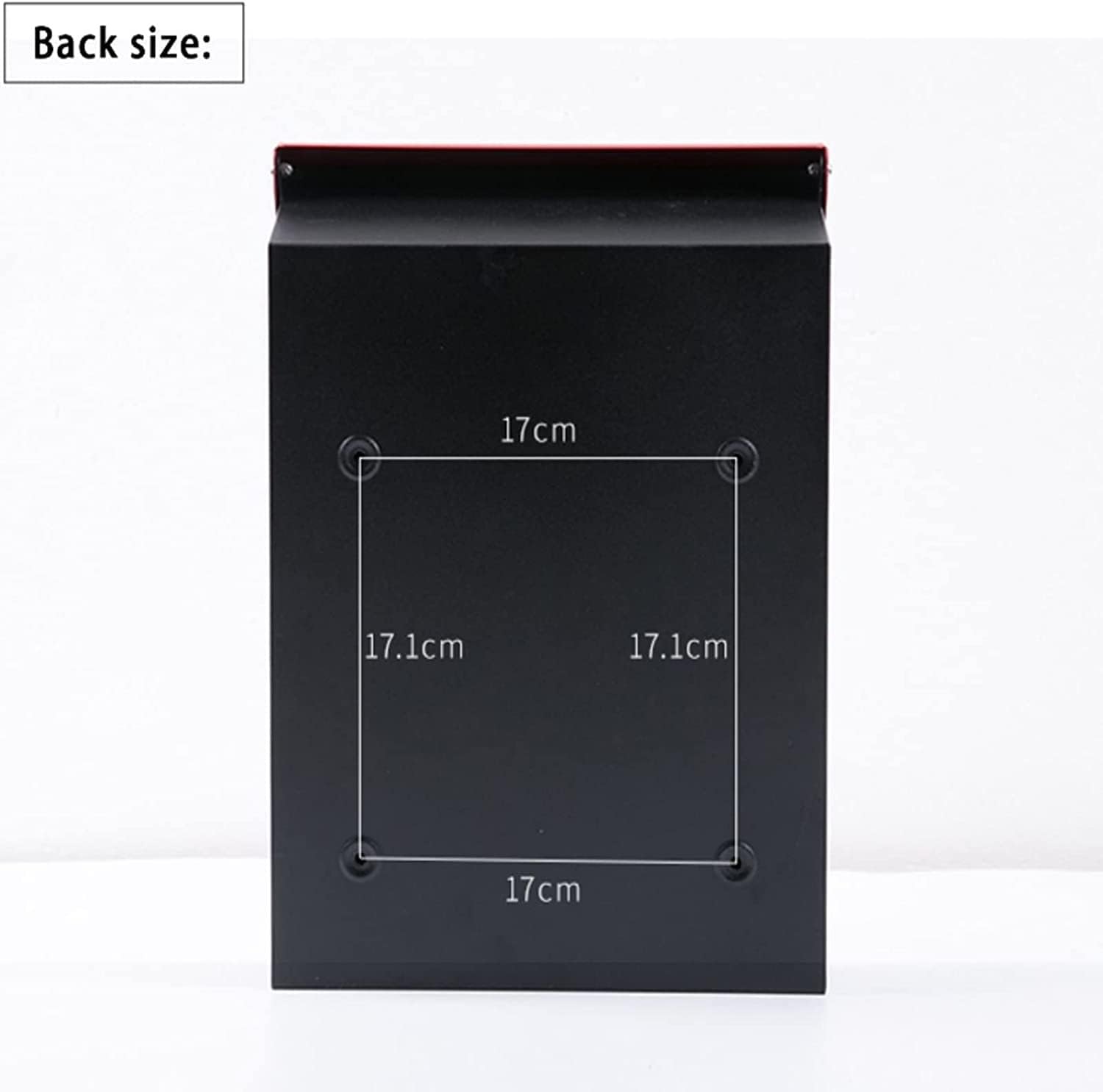 Generic Mailbox, Wall Mounted Modern Metal Mailboxes Outdoor Lockable Waterproof Post Box Community Household Rainproof Letter Box Retro Classic Secure Wall-Mount Newspaper Boxes(Yellow)