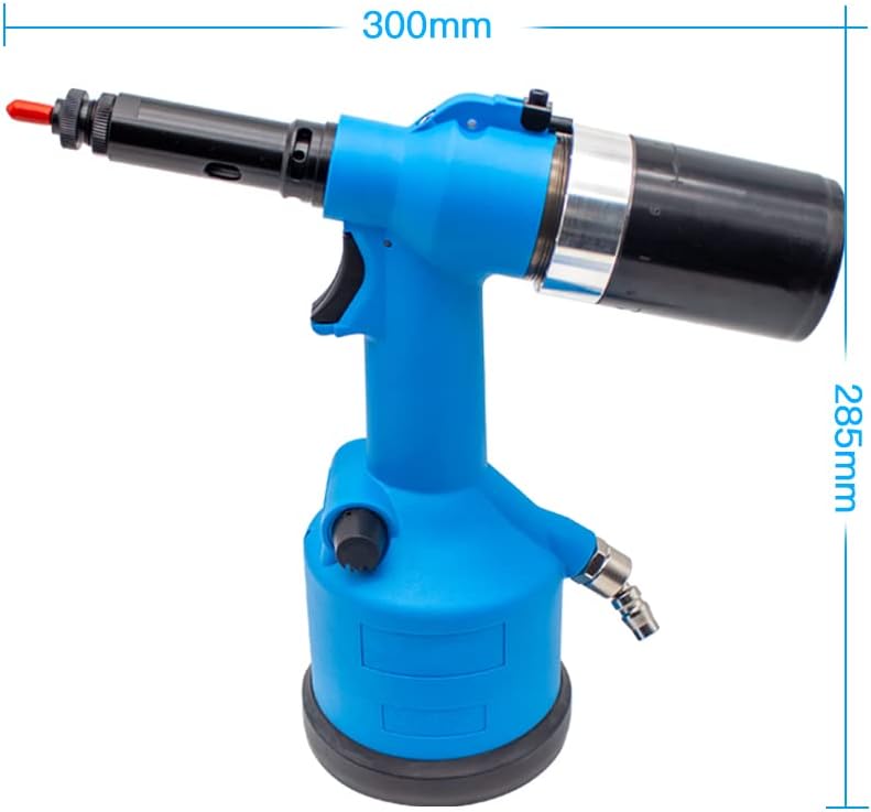 Automatic Rivet Nut Pneumatic Riveter- Pneumatic Hydraulic Pull Cap Gun Automatic Rivet Nut Gun Air Tools With 7pcs Riveted Head