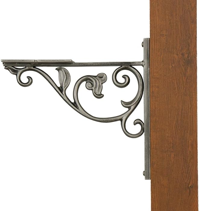 Sinclair Mounting Bracket - Swedish Silver Aluminum Mounting Bracket for Mailbox - PRO-SIN-FS-SW