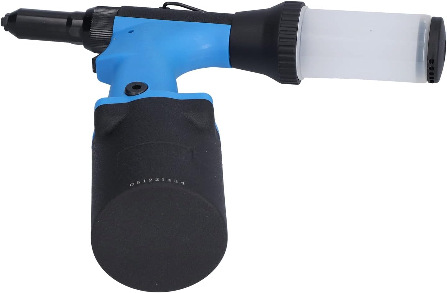Pneumatic Rivet Gun, Air Riveter with 18.0KN Pulling Force, 2.4‑4.8mm Capacity Hydraulic Air Riveting Tool for Industrial Use, Easy Oil Fill and Universal Joint Design