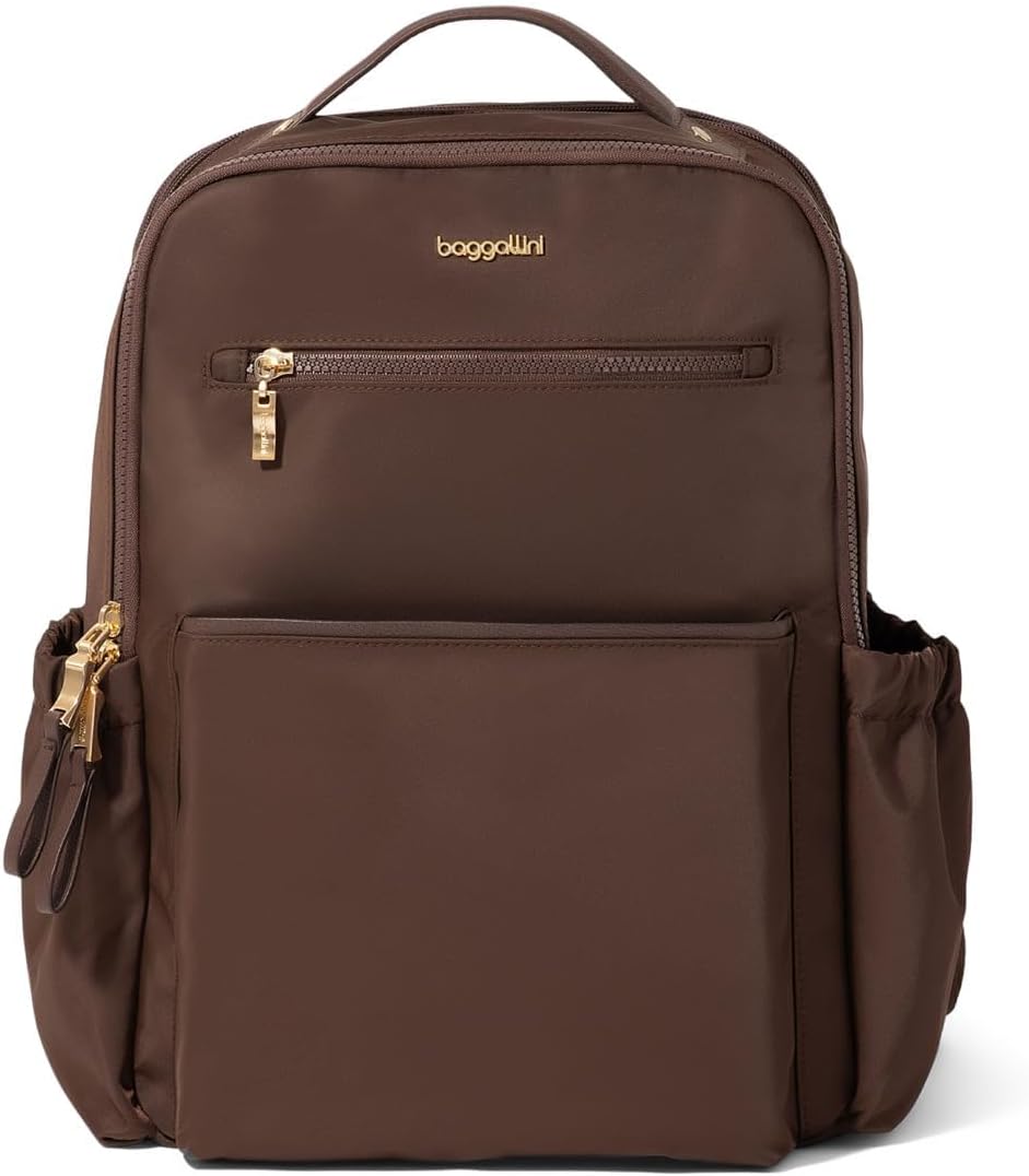 Baggallini Tribeca Expandable Laptop Backpack - 15'x11' Lightweight RFID Computer Bag for Work & Travel with Luggage Sleeve