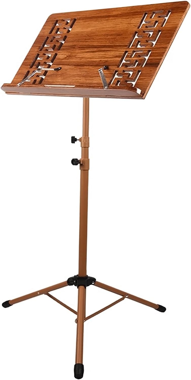 Stylish Music Stand Professional-Grade Sheet Music Stand Portable Wooden Music Stand Adjustable for Musicians, Versatile Music Stand for Any Occasion, Elegant Music Stand for Home Or Studio