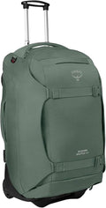 Osprey Sojourn Shuttle 30'/100L Wheeled Duffel Luggage – Rugged, High-Capacity Travel Bag with Oversized Wheels and Reinforced Frame – Built for Long-Haul Travel and Gear Protection, Koseret Green