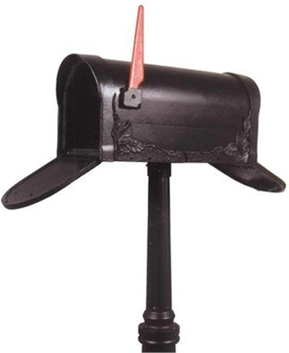 Special Lite Floral Curbside Mailbox with Two Doors - Copper Aluminum Mailbox for Post Mount - SCF-1003-TD-CP