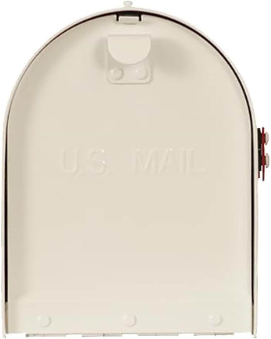Special Lite Titan Aluminum Curbside Mailbox - White Aluminum Mailbox for Post Mount - SCH-1016A-WH