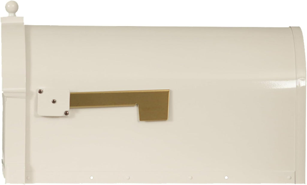 Special Lite Berkshire Curbside Mailbox - White Aluminum Mailbox for Post Mount - SCB-1015-WH