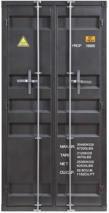 Acme Cargo Wardrobe (Double Door) in Gunmetal