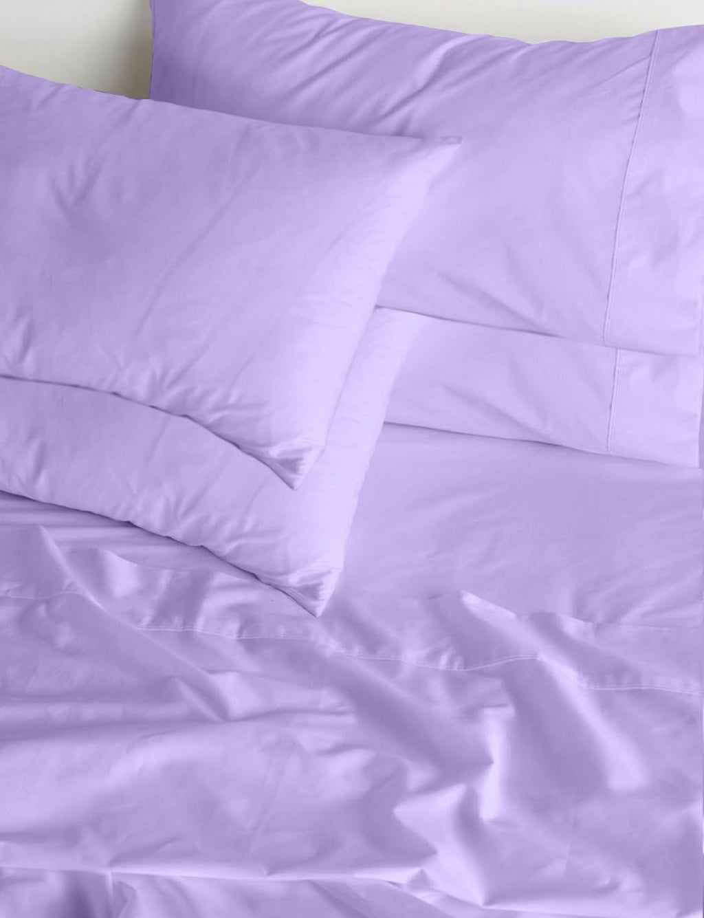 100% Egyptian Long Staple Cotton Bedsheet Set, 800 Thread Count, 6-PC Sheets Set, Lilac Color, Queen Size, 15 Inch Deep Pocket of Fitted Sheet, Soft Sateen Weave Breathable