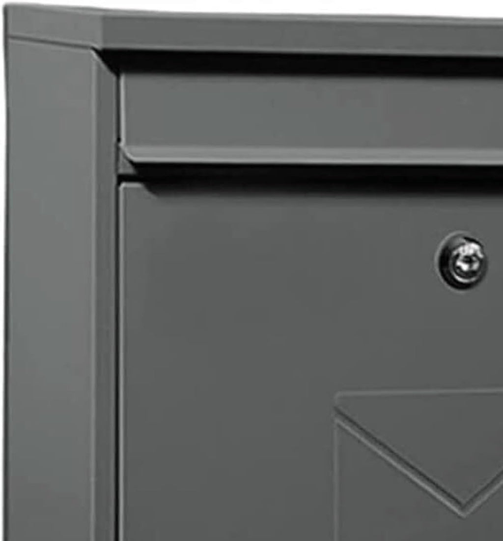 Wall Mounted Mailbox with Lock Metal Mailboxes for Outside Secure and Reliable Post Box Simple Letter Box Home Suggestion Box