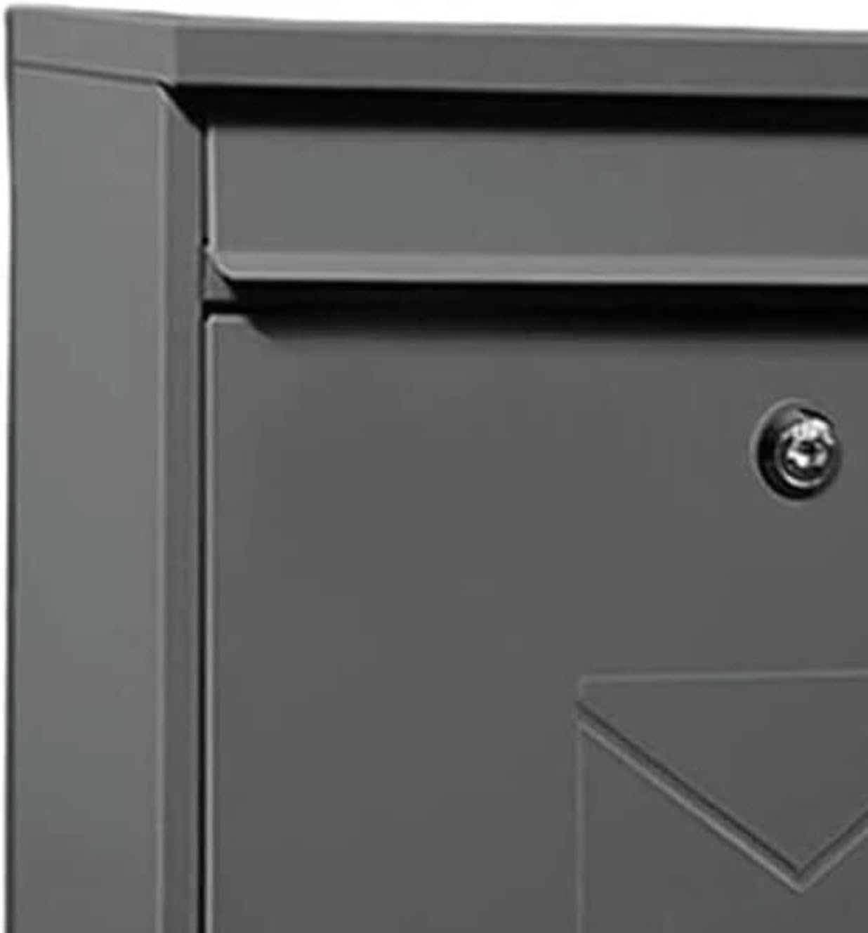 Wall Mounted Mailbox with Lock Metal Mailboxes for Outside Secure and Reliable Post Box Simple Letter Box Home Suggestion Box