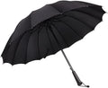 Folding Umbrellas 16K Rainbow Big Umbrella Rain Sun Walking Long-Handle Straight Golf Umbrellas Automatic-Open Luggage Travel Gear