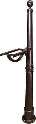 Special Lite Ashland Mailbox Post - Oil Rubbed Bronze Cast Aluminum Post for Curbside Mailbox - SPK-600-ORB