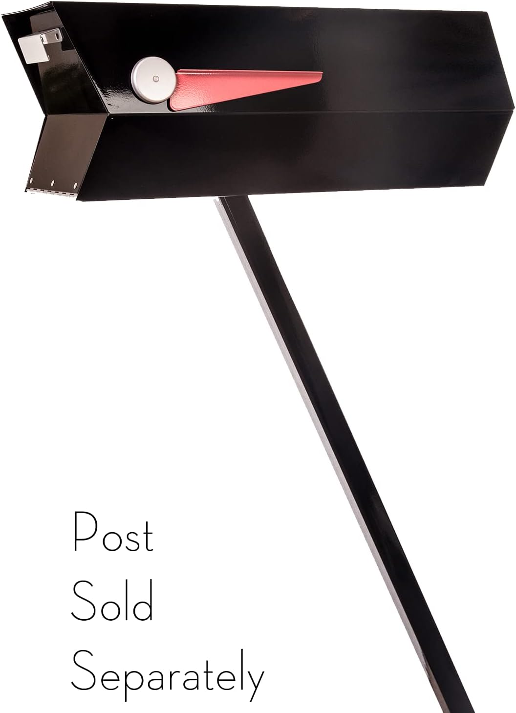 modbox USA Mid-Century Modern Curbside Mailbox | Solid Color (Black)