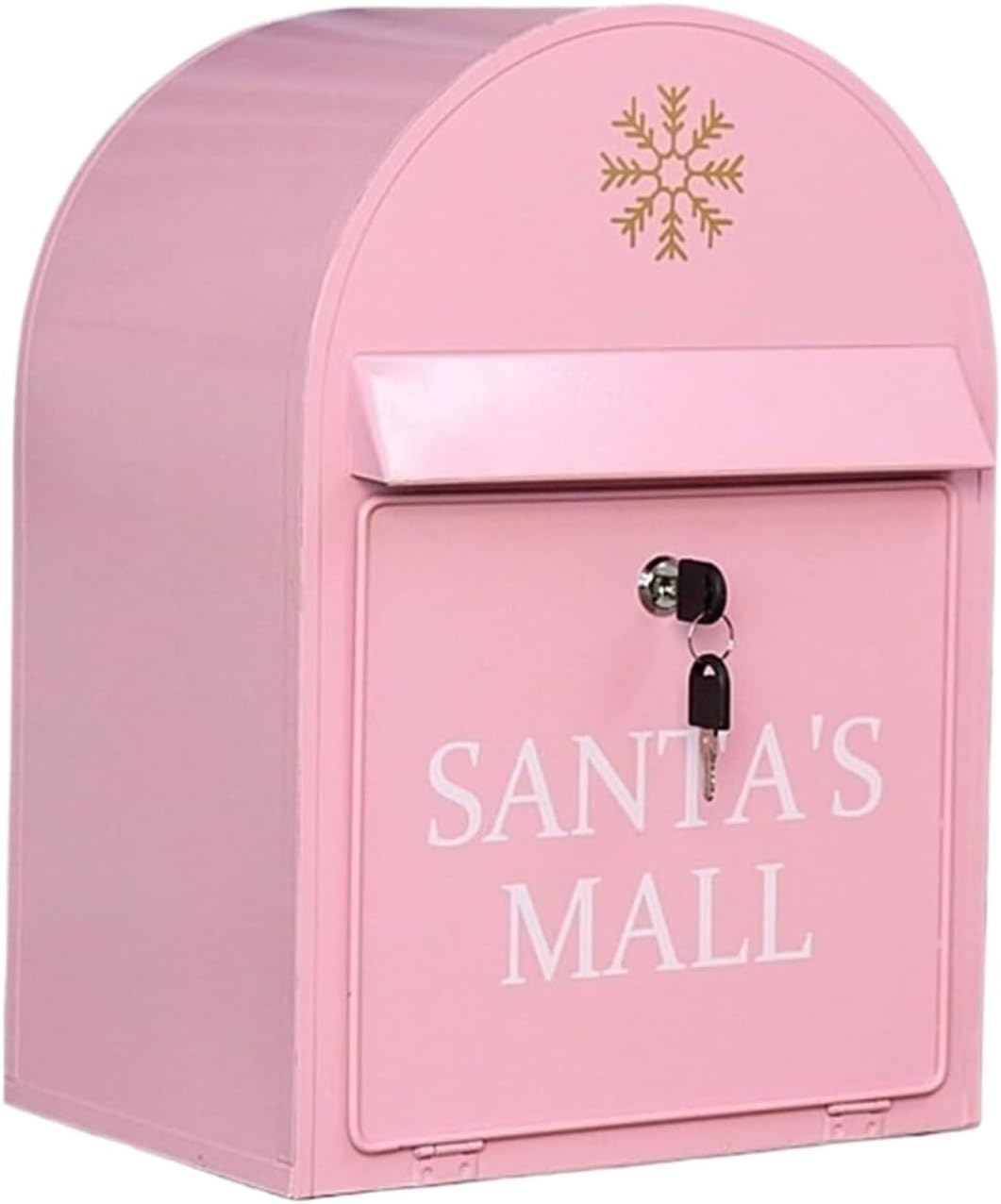 Decorative Post Mailbox, Modern Postbox Delivery Letterbox Letterbox for All Small Packages Magazines Post Mail Letter Outdoor Decoration Crafts(Pink)