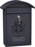 Wall Mounted Mailbox Metal Mailboxes with Key Lock Secure and Reliable Post Box Outdoor Front Door Letter Box Suggestion Box