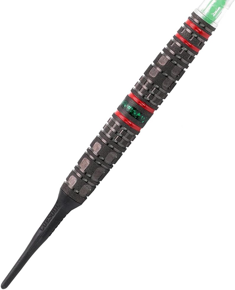 CUESOUL Engine 18/19/20/21g Soft Tip 90% Tungsten Dart Set with Oil Paint Finished and Unifying ROST T19 Carbon Flight
