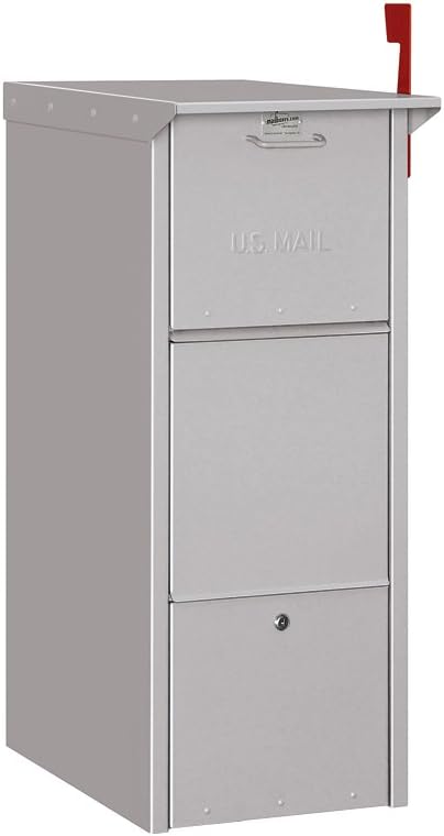 Mail Package Drop, Aluminum, Silver