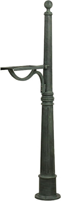 Special Lite Ashland Mailbox Post - Verde Green Cast Aluminum Post for Curbside Mailbox - SPK-600-VG