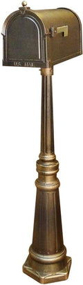 Special Lite Richland Mailbox Post Mailbox Post - Mocha Aluminum Post for Curbside Mailbox - SPK-679-MOC