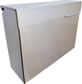 Modern Wall Mounted Mailbox for Outside – Rust-Resistant 304 Stainless Steel Mailbox with Rainproof Design, Large Capacity Outdoor Mailbox for Home, Apartment & Business, Silver