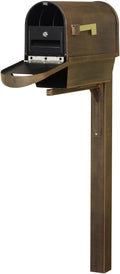 Products Classic Curbside Mailbox with Newspaper Tube, Locking Insert and Wellington Mailbox Post