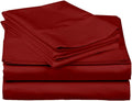 Super Soft Luxury Premium Quality 800 TC Egyptian Cotton 6 Piece Bedding Bed Sheet Set Eco Friendly Wrinkle Free Sheets 20-Inch Deep Pocket Queen Burgundy