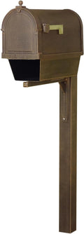 Products Berkshire Curbside Mailbox with Newspaper Tube and Wellington Mailbox Post
