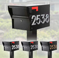 Whitehall MailVault Locking Mailbox with Standard Post – Durable Steel Mailbox with Aluminum Post, Modern Square Design, Weather-Resistant, Secure Lockable Mailbox for Home or Business
