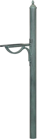 Special Lite Richland Mailbox Post Mailbox Post - Verde Green Aluminum Post for Curbside Mailbox - SPK-679-VG