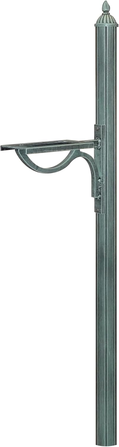 Special Lite Richland Mailbox Post Mailbox Post - Verde Green Aluminum Post for Curbside Mailbox - SPK-679-VG