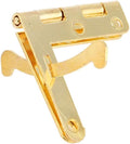 50Pcs 90° Angle Support Small Box Hinges Hinge for Jewelry Wine Case Watch Wooden Lid Rubber Wedge Door Stopper(Gold)