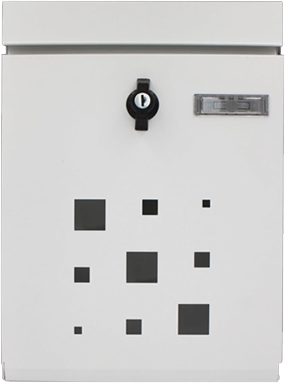 Wall Mount Mailbox Modern Post Box, Mailbox, Wall Mount Door Mailboxes for Outside, Large Steel Hanging Metal Mailbox, Suitable for House Home