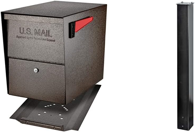 Mail Boss Security Mailbox and Mounting Post Bundle