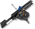 POWERTEC Precision Miter Gauge System for Table Saw Kit w/Telescoping Fence | 11 Preset Angle Stops, Extension Fence with Scale and Flip Stop (71766)