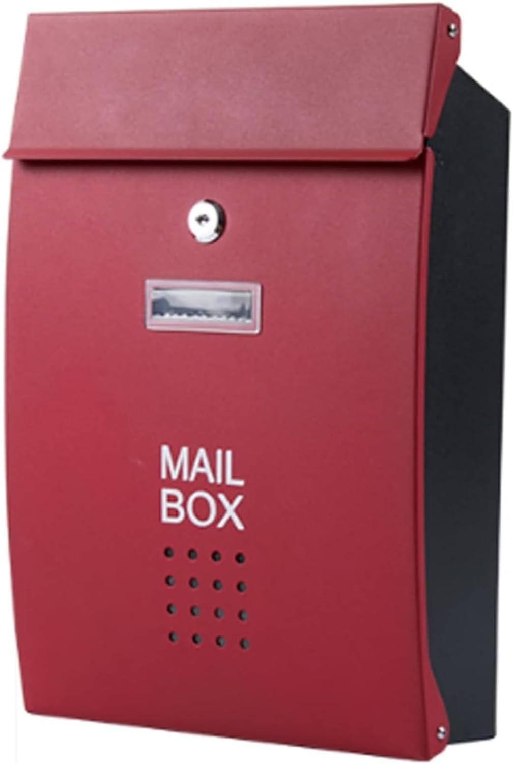 Mailbox Post Metal Mailbox Wall Mounted Modern Lockable Post Box Community Household Rainproof Letter Box