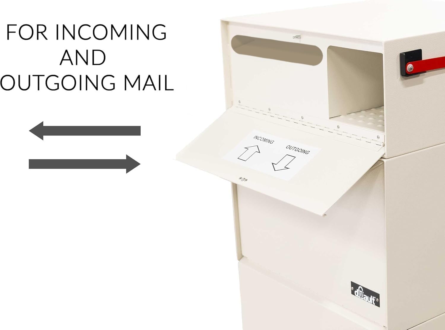 dVault® Full Service Vault DVCS0015 Secure Curbside Mailbox/Package Drop with Locking Letterbox (Sand)